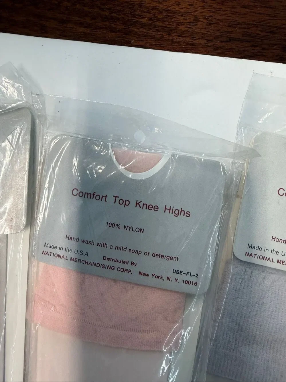 The F.L. Collection Nylon Confirt Top Knee highs NEW OLD STOCK